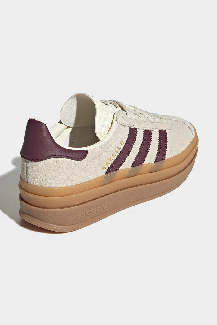 Chlapec adidas Originals GAZELLE BOLD sneakers detské kožené KI4559 béžová