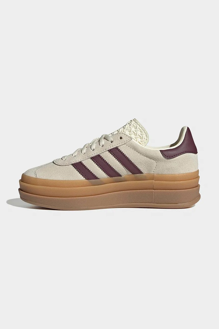 adidas Originals GAZELLE BOLD sneakers detské kožené béžová KI4559