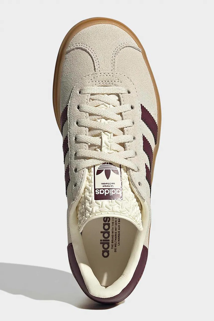 adidas Originals GAZELLE BOLD sneakers detské kožené KI4559 béžová