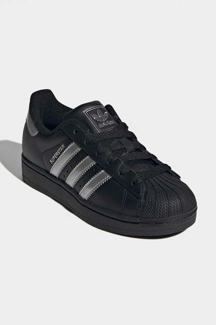 adidas Originals SUPERSTAR sneakers detské kožené KH8365 čierna AW26