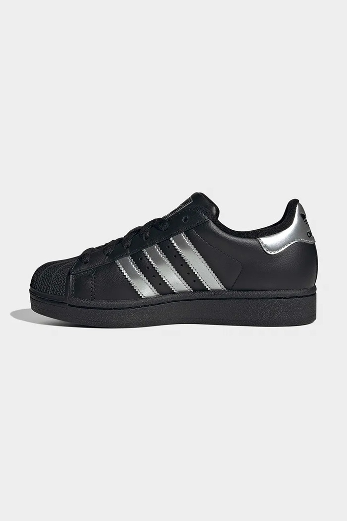 adidas Originals SUPERSTAR sneakers detské kožené čierna KH8365