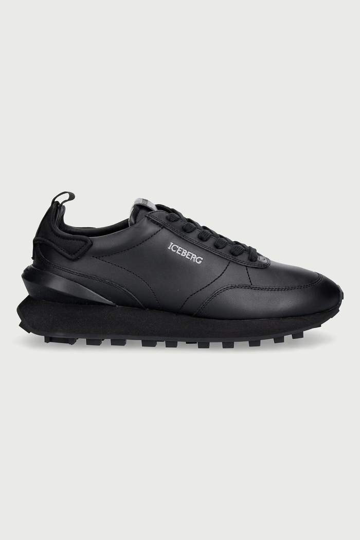 Iceberg Hyper sneakers pánske kožené IU188302 čierna AW26