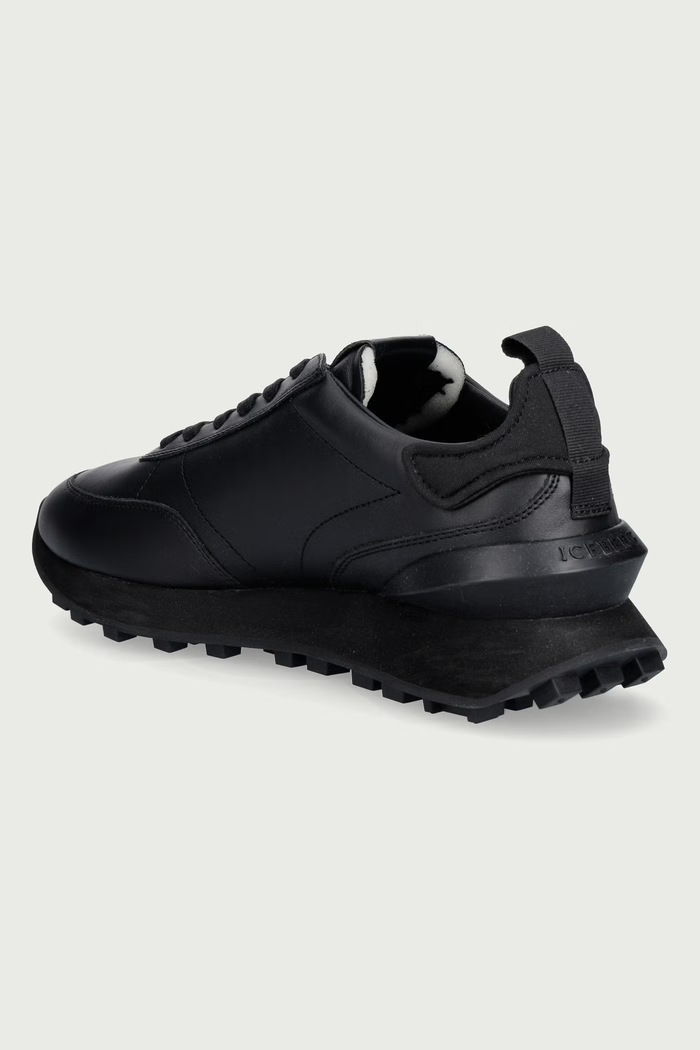 Obuv Iceberg Hyper sneakers pánske kožené IU188302 čierna