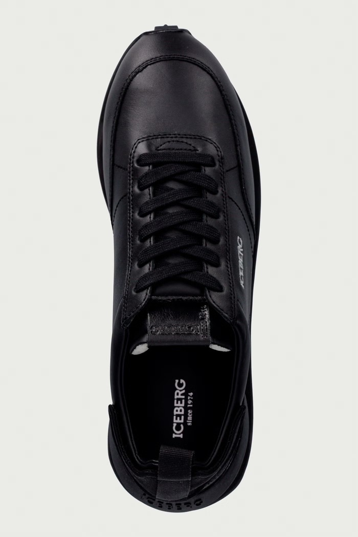 Hyper sneakersy męskie skórzane Iceberg IU188302 czarny