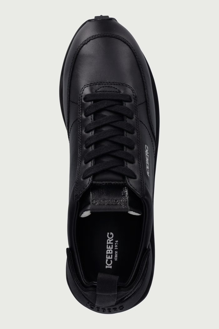 Hyper sneakers pánske kožené Iceberg IU188302 čierna