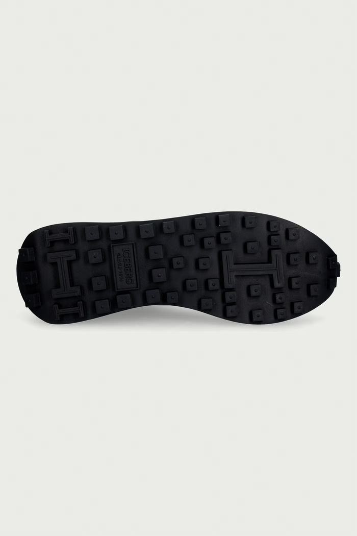 Hyper sneakersy męskie skórzane Iceberg czarny IU188302