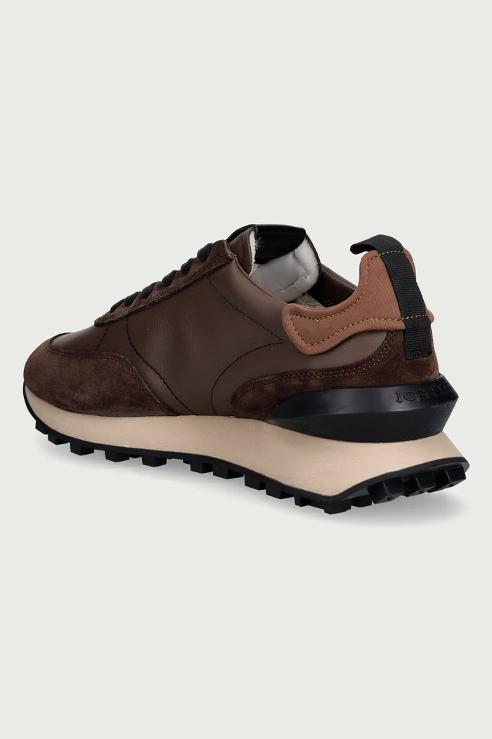 Obuv Iceberg Hyper sneakers pánske kožené IU188303 hnedá