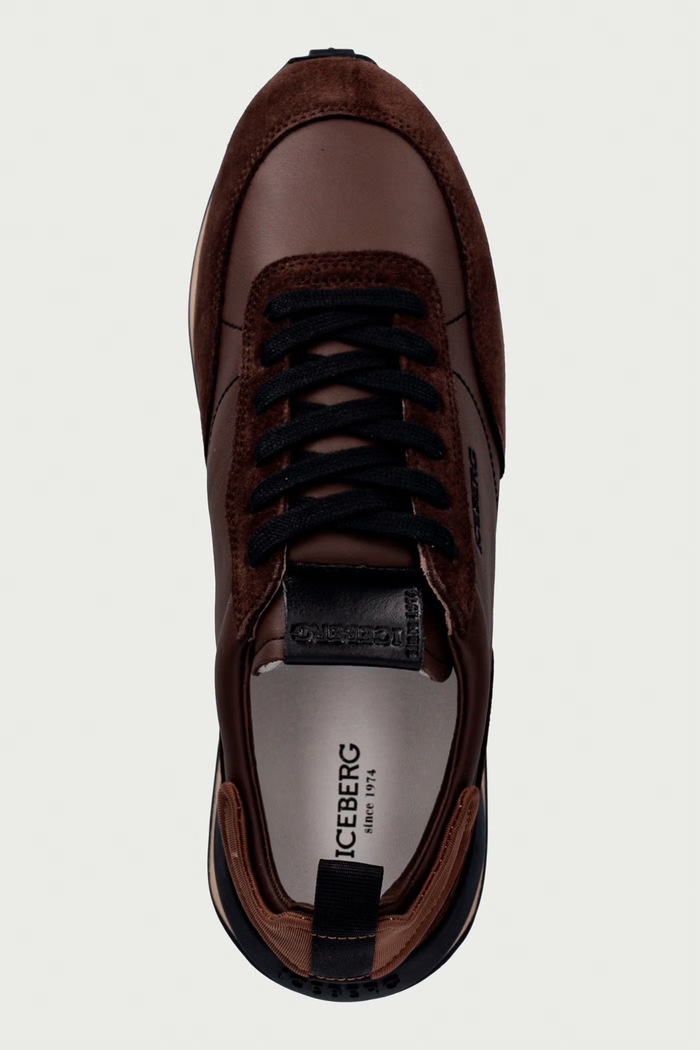 Hyper sneakersy męskie skórzane Iceberg IU188303 brązowy
