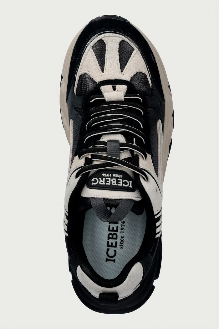 ICB ONE sneakersy męskie skórzane Iceberg IU170613 czarny