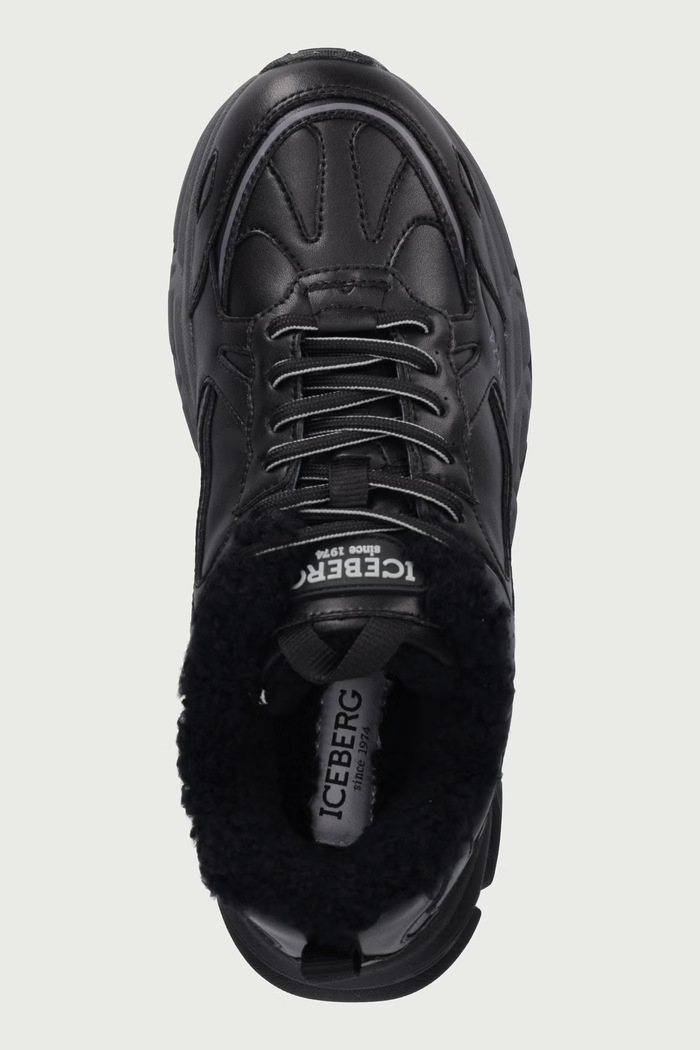 ICB ONE sneakersy męskie skórzane Iceberg IU170616 czarny