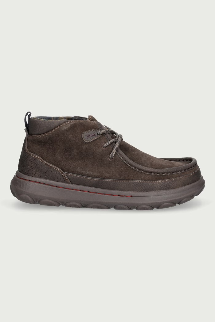 Jeep KAUAI WALLA MID sneakers ανδρικά δερμάτινα JM62021A καφέ AW26