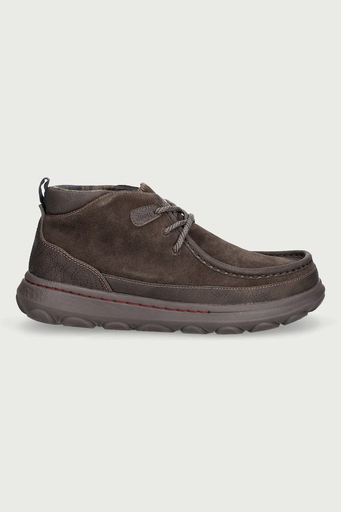 Jeep KAUAI WALLA MID sneakers ανδρικά δερμάτινα JM62021A καφέ AW26