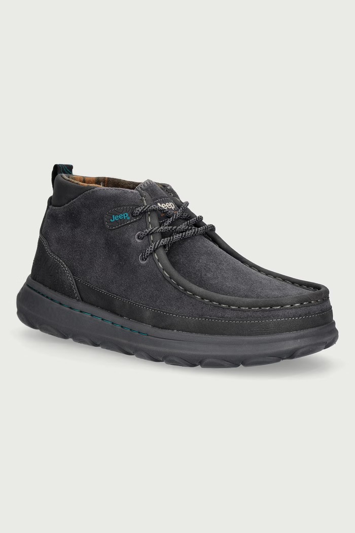Jeep KAUAI WALLA MID sneakers ανδρικά δερμάτινα γκρί JM62021A