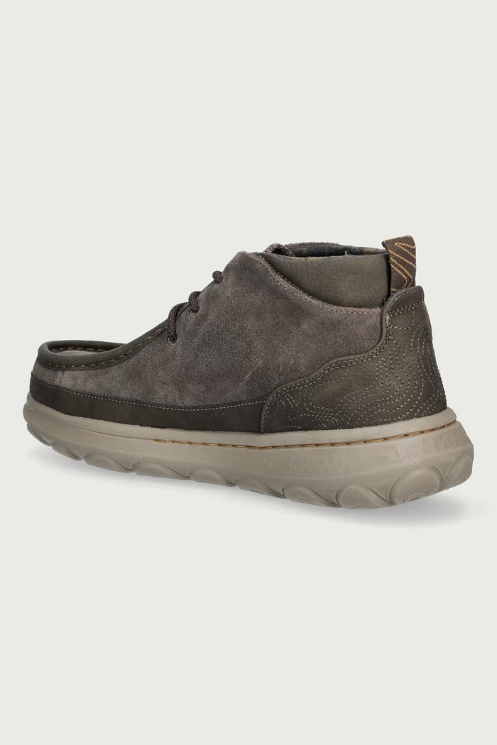 Παπούτσια Jeep KAUAI WALLA MID sneakers ανδρικά δερμάτινα JM62021A πράσινο