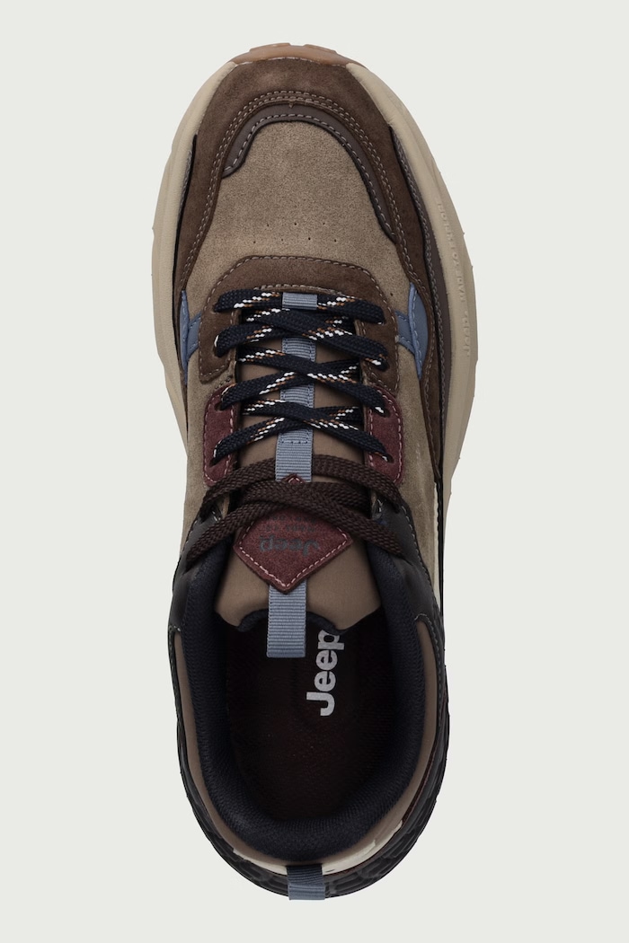 GROOVE sneakersy męskie Jeep JM62080A brązowy