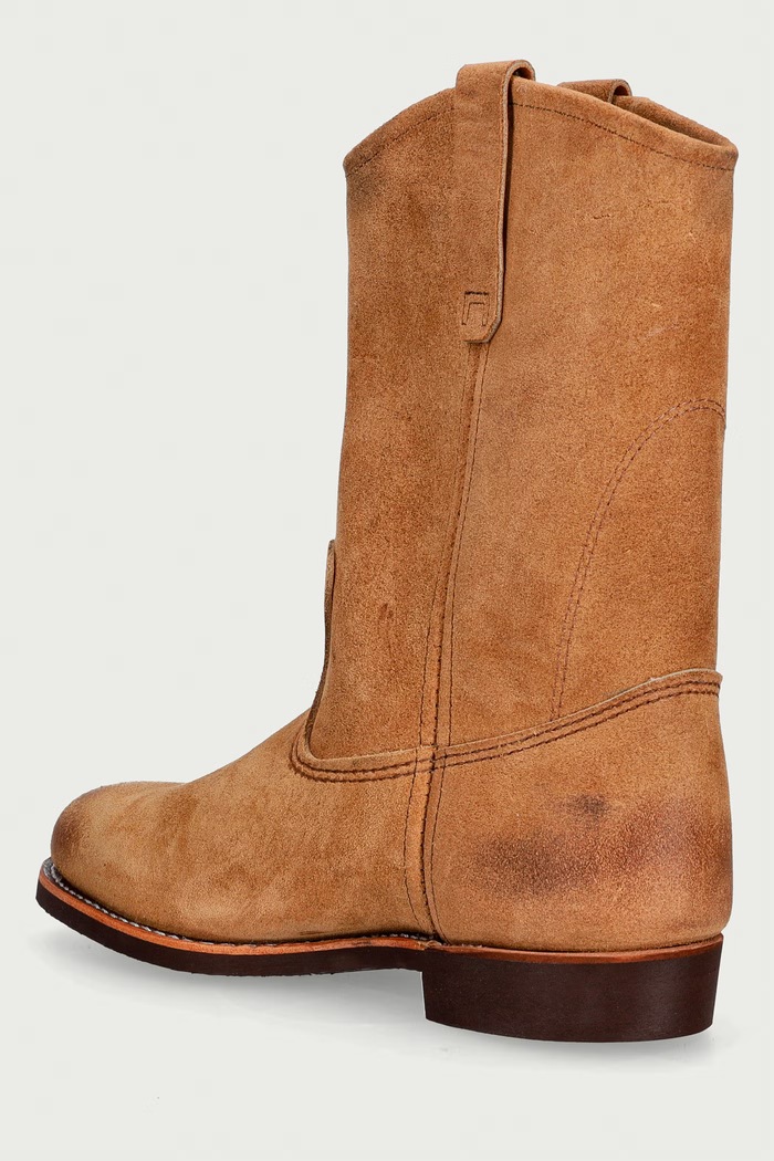 Obuwie Red Wing Pecos kowbojki męskie zamszowe 8060 brązowy