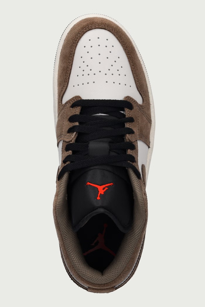Air Jordan 1 Low sneakersy męskie zamszowe Jordan 553558.200 brązowy