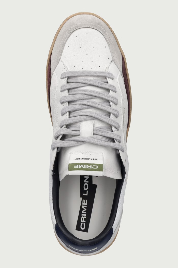 CHELSEA sneakersy męskie skórzane Crime London 10201AA9.10 biały