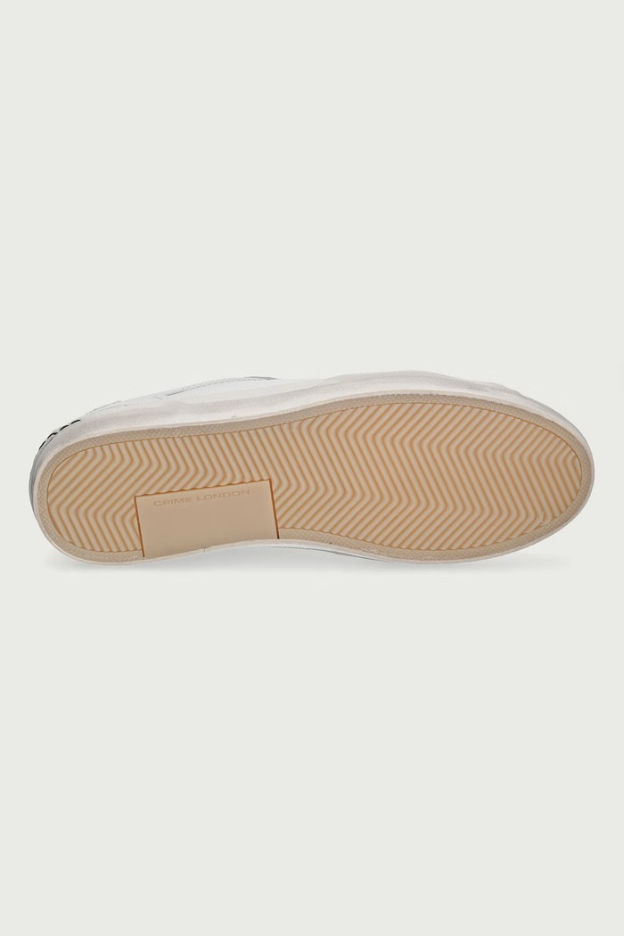 DISTRESSED sneakersy męskie skórzane Crime London biały 16014PP5.10