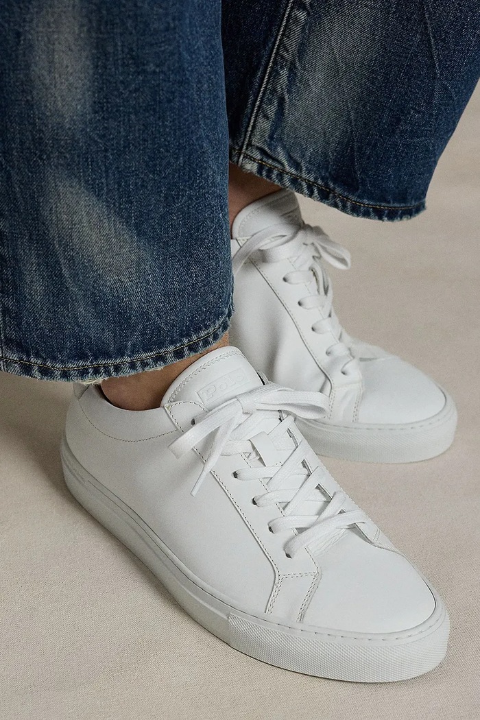 Sneakersy męskie skórzane Polo Ralph Lauren biały 809913531001