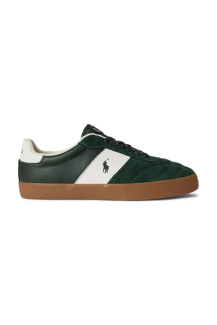 Polo Ralph Lauren Sneakersy męskie skórzane zielony 816P15847001