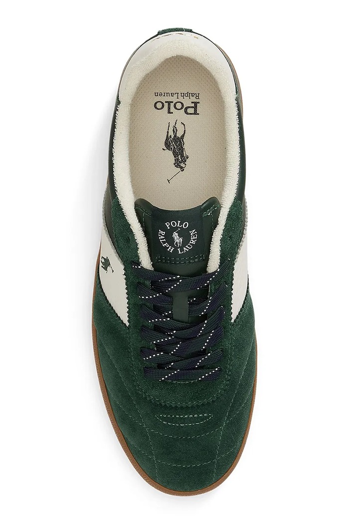 Sneakersy męskie skórzane Polo Ralph Lauren 816P15847001 zielony