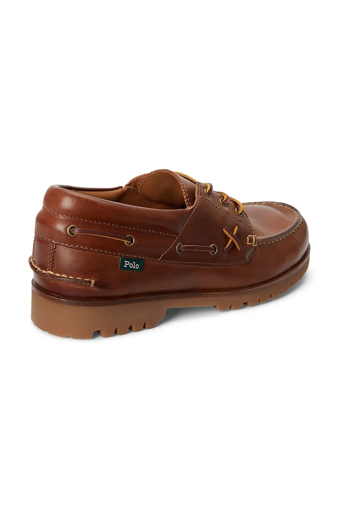 Obuwie Polo Ralph Lauren Mokasyny męskie skórzane 812P15865001 brązowy