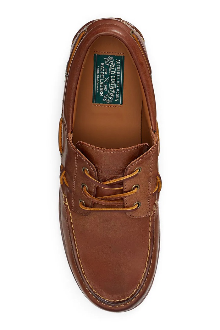 Mokasyny męskie skórzane Polo Ralph Lauren 812P15865001 brązowy