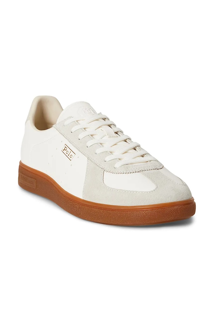 Polo Ralph Lauren Sneakersy męskie skórzane 809P16269001 biały AW26