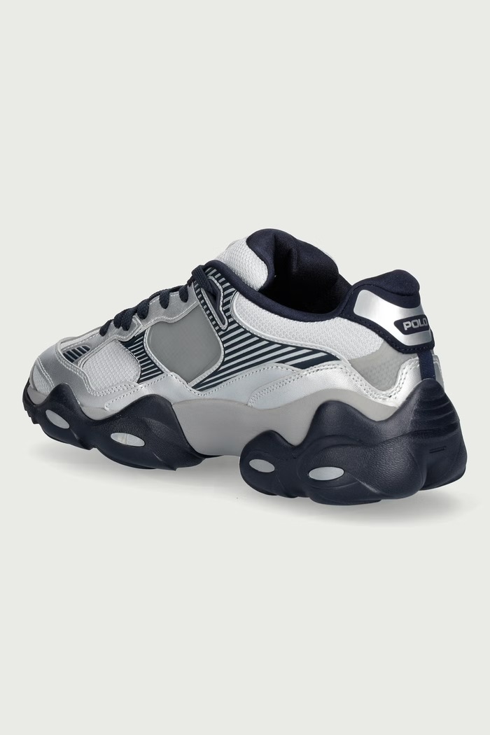 Obuwie Polo Ralph Lauren Sneakersy męskie 809P15751001 srebrny