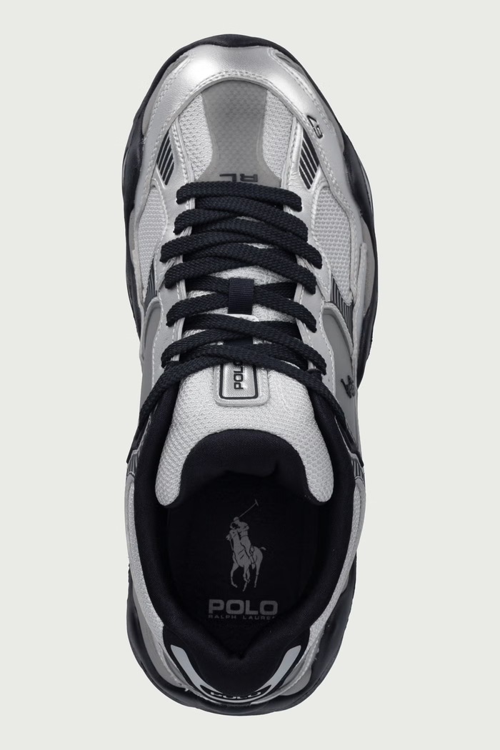 Sneakersy męskie Polo Ralph Lauren 809P15751001 srebrny