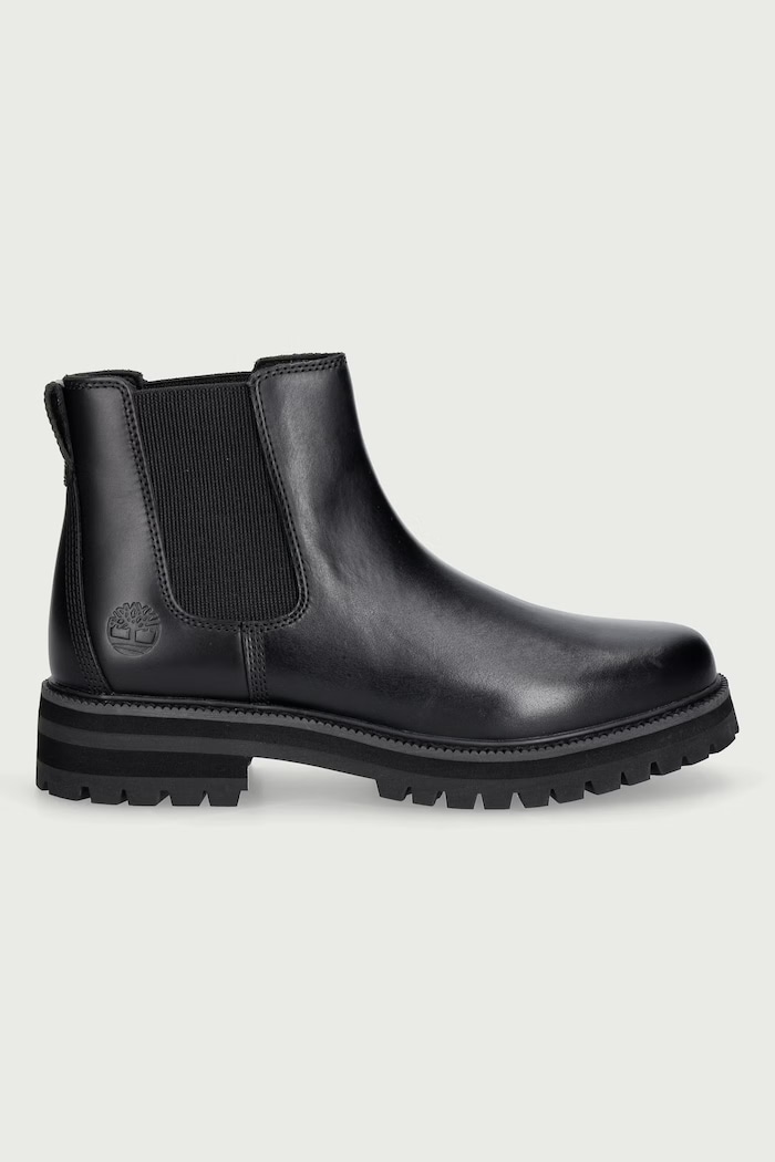 Timberland Britton Drive Mid Chelsea sztyblety męskie skórzane TB0A5RRDW021 czarny AW26