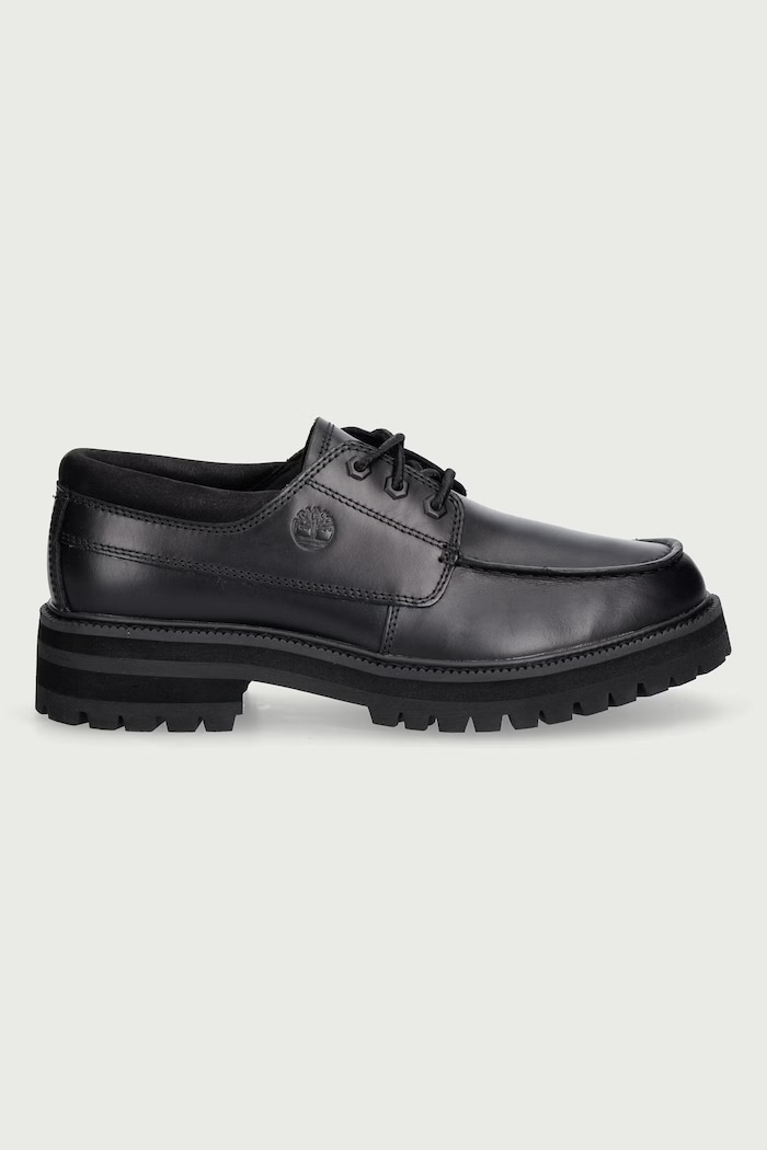 Timberland Britton Drive Lace Up μοκασίνια Ανδρικά δερμάτινα TB0A42KGW021 μαύρο AW26