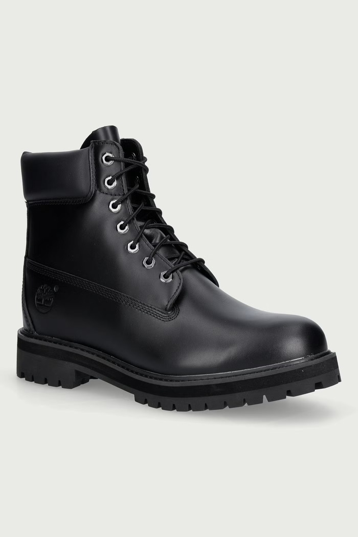 Timberland Heritage 6 Inch Lace Up Waterproof trapery męskie skórzane czarny TB0A29U2W021