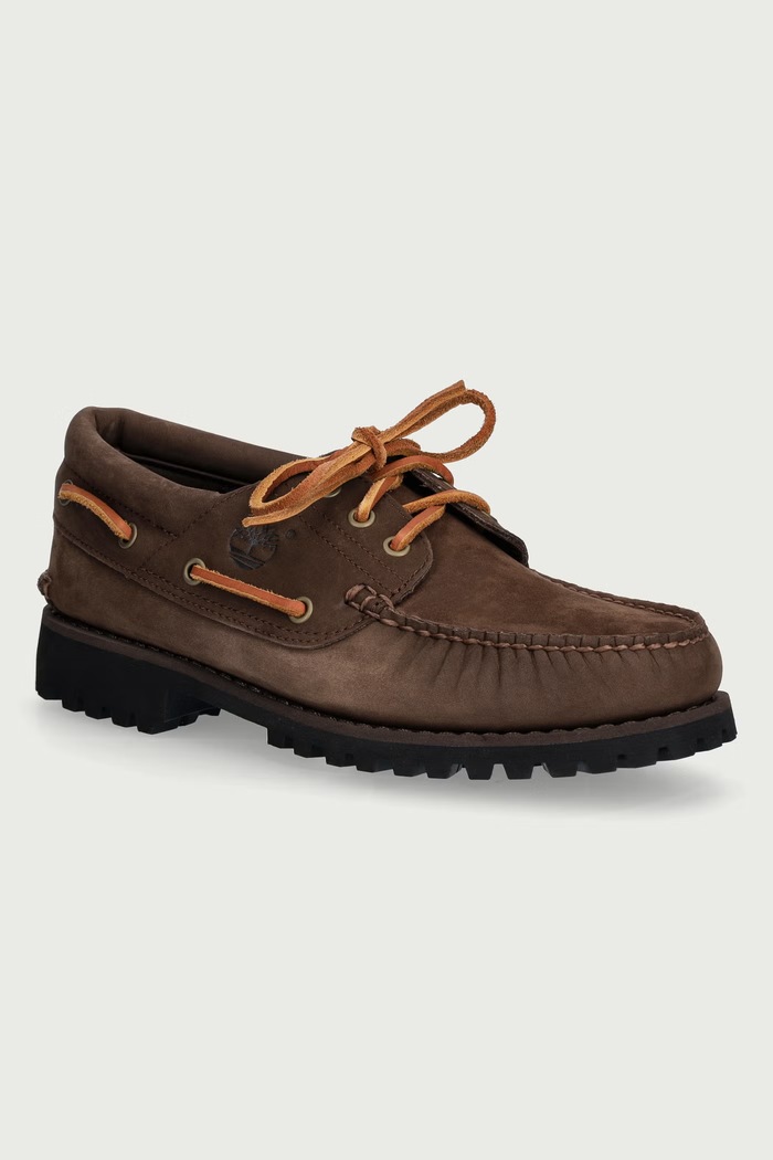 Timberland Authentic Boat mokasyny męskie nubukowe brązowy TB0A2PDQW071