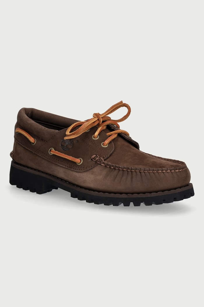Timberland Authentic Boat mokasyny męskie nubukowe brązowy TB0A2PDQW071