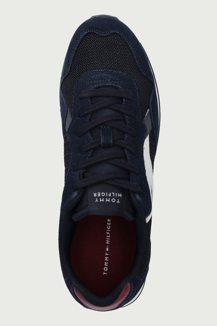 T HILFIGER CORE MIX RUNNER sneakersy męskie Tommy Hilfiger FM0FM06001 granatowy