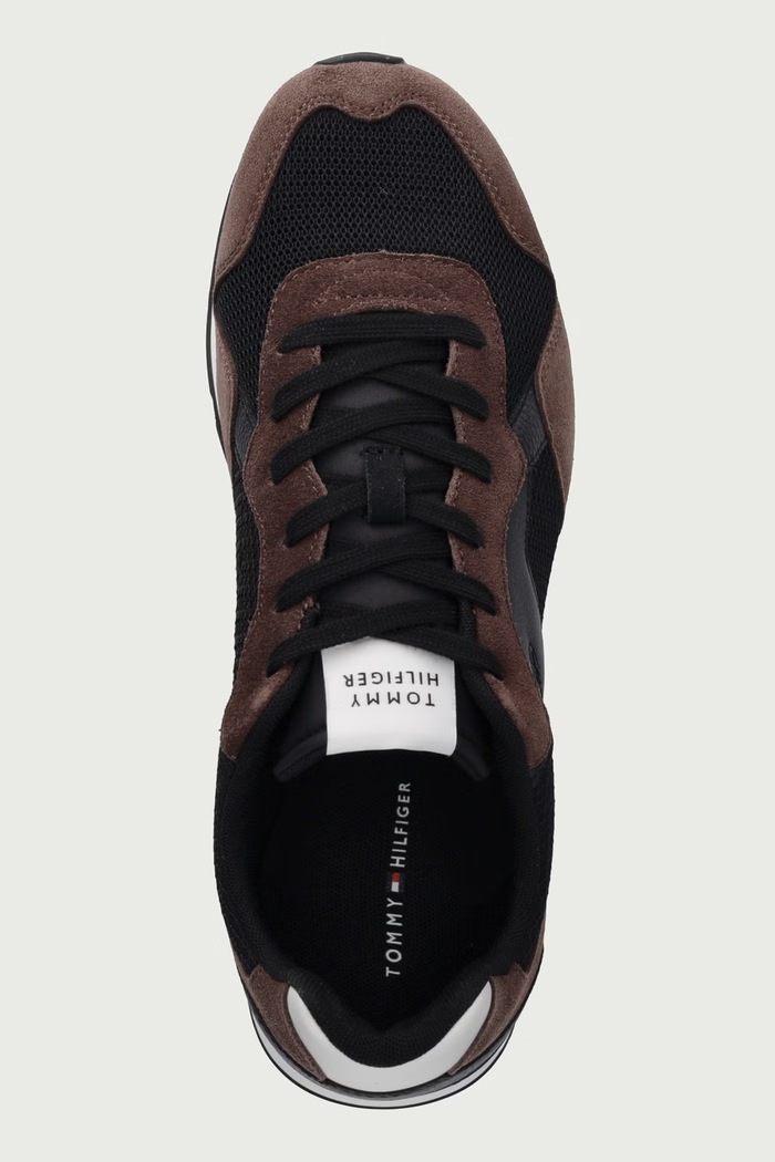 T HILFIGER CORE MIX RUNNER sneakersy męskie Tommy Hilfiger FM0FM06001 brązowy