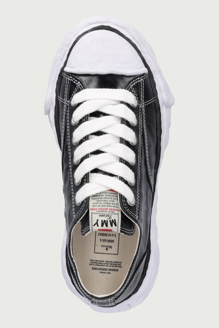 Tenisky pánské kožené Maison MIHARA YASUHIRO A17FW728 černá