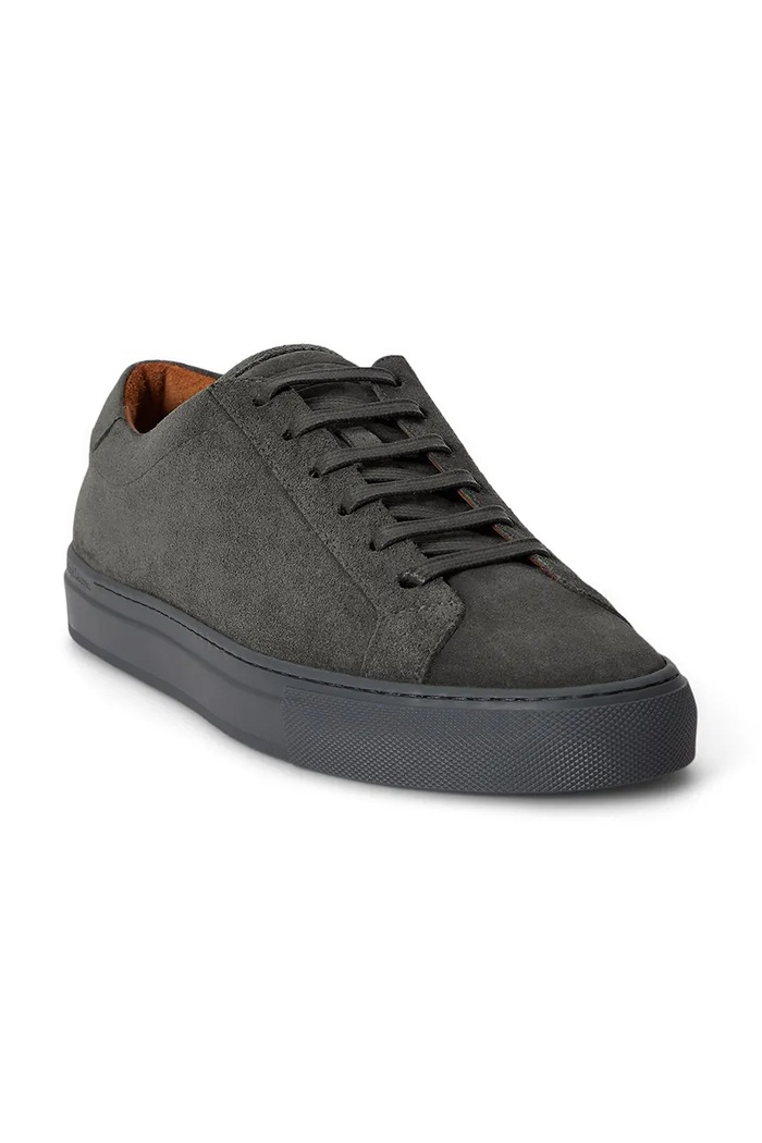 Polo Ralph Lauren Sneakersy męskie zamszowe 809P15705004 szary AW26