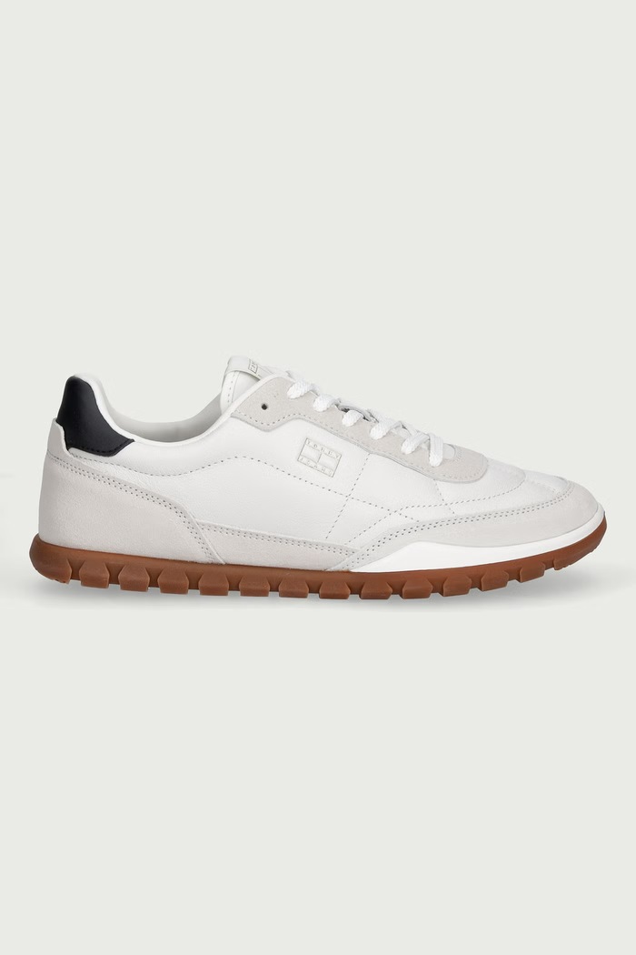 Tommy Jeans TOMMY JEANS LOW LTH sneakersy męskie skórzane EM0EM01794 beżowy AW26