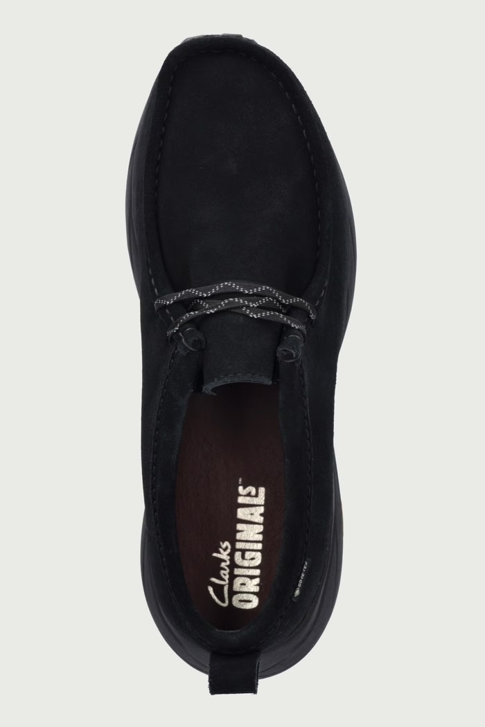 Mocasini pentru bărbați din piele întoarsă Clarks Originals 26327893 negru