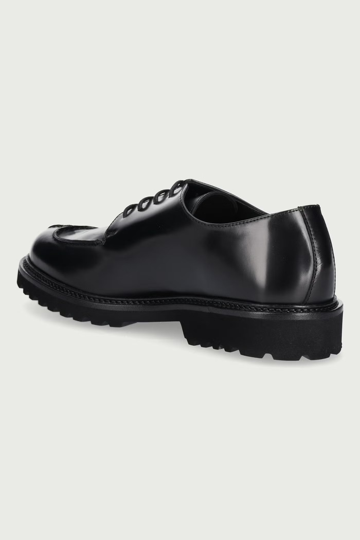 Obuwie Common Projects Apron Derby półbuty męskie skórzane 2595 czarny