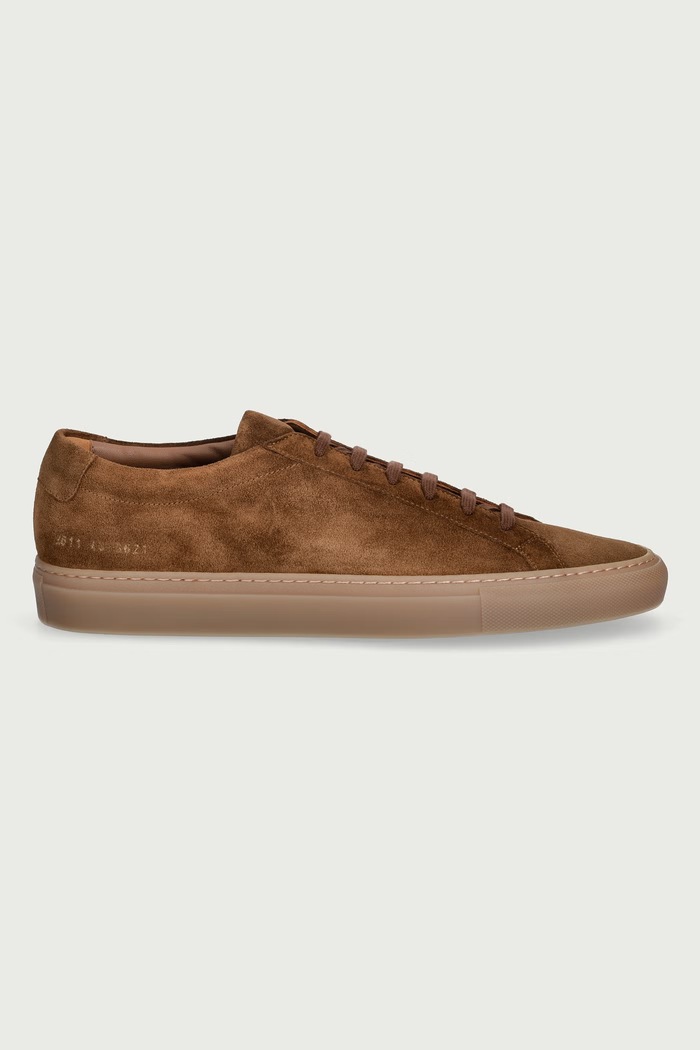 Common Projects Achilles Premium sneakersy męskie zamszowe 2611 brązowy AW26