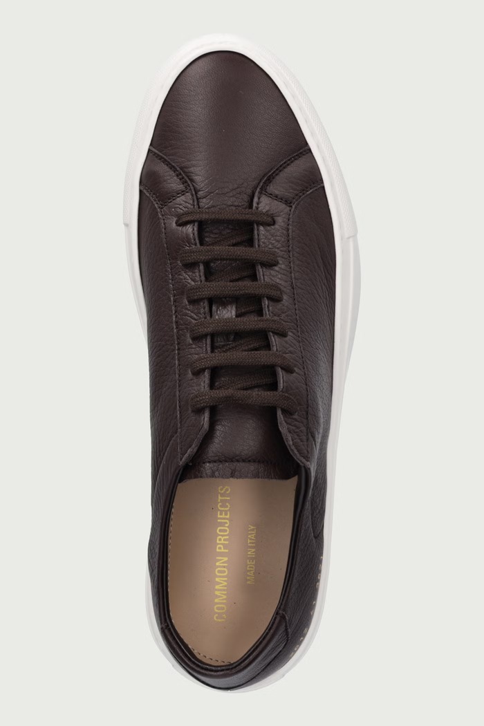 Achilles Piuma sneakersy męskie skórzane Common Projects 2612 brązowy