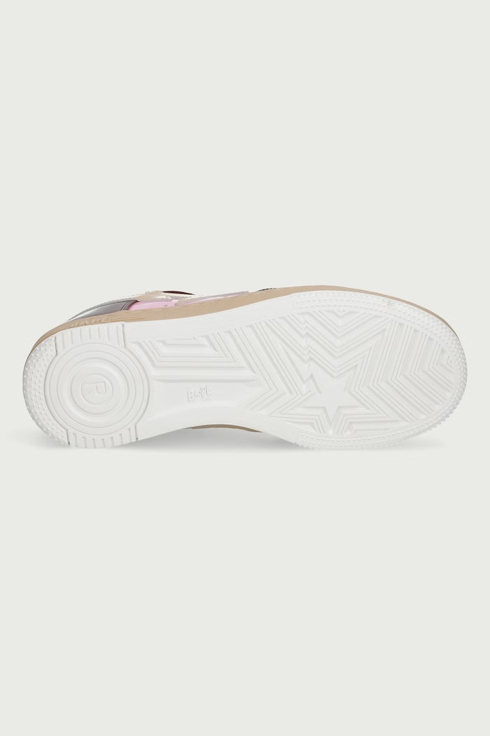 BAPE STA #6 sneakersy męskie skórzane A Bathing Ape brązowy 0ZXSHM306911Q