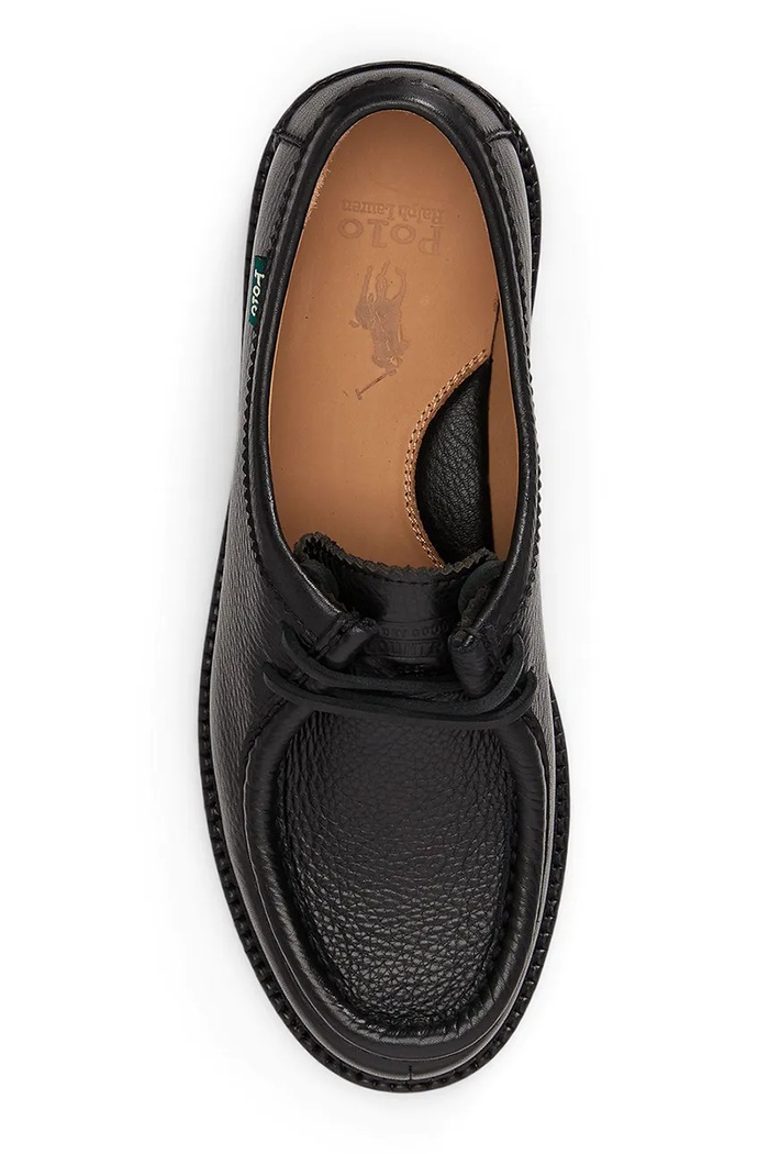 Obuwie Polo Ralph Lauren Półbuty męskie skórzane 803P15860001 czarny