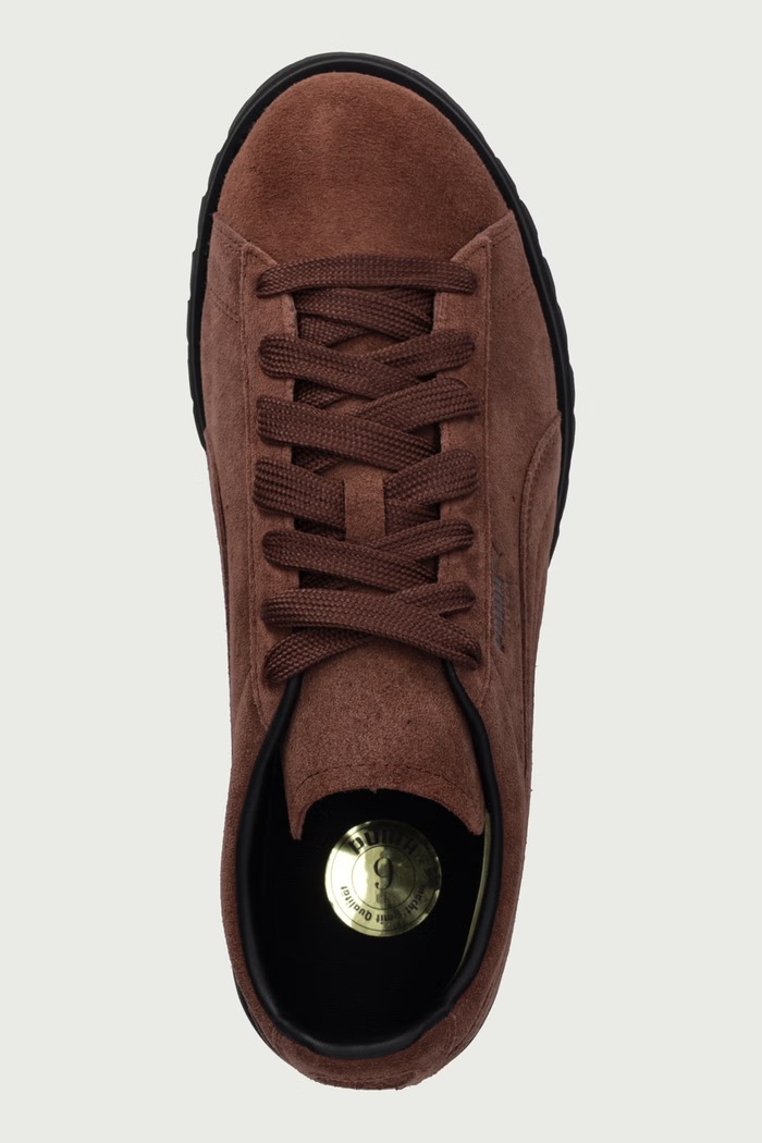Suede Vibram sneakersy męskie zamszowe Puma 406920 brązowy