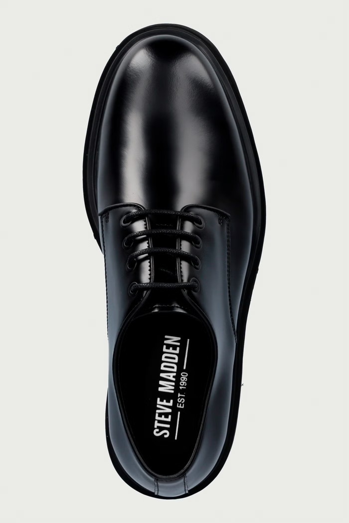 Półbuty męskie skórzane Motala Steve Madden 12000979.017 czarny