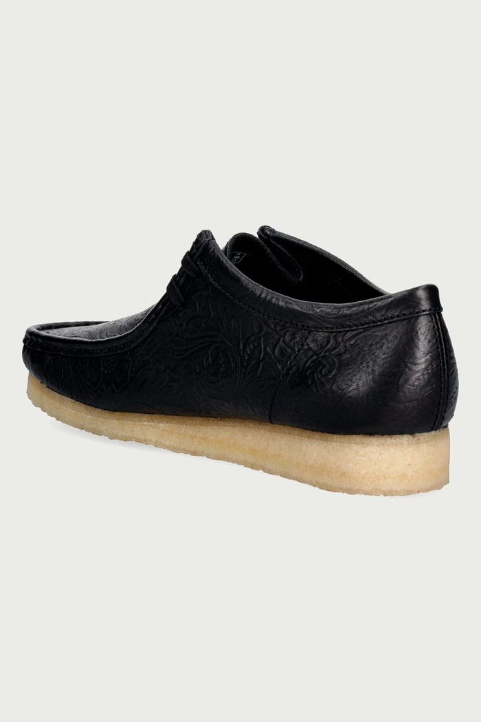 Obuwie Clarks Originals Wallabee mokasyny męskie skórzane 263280137 czarny